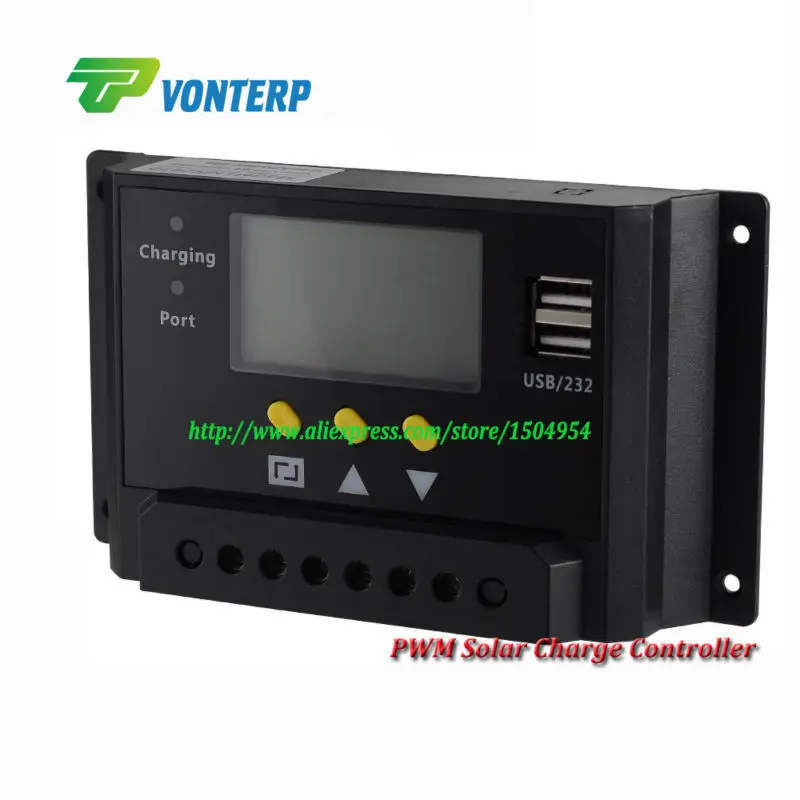 

30A 48V Multi-Function Intelligent PWM Solar Charge Controller with Lcd Display