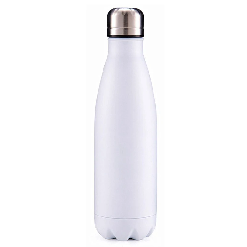 500ml Double Wall Vacuum Insulated Stainless Steel Water Bottle,White