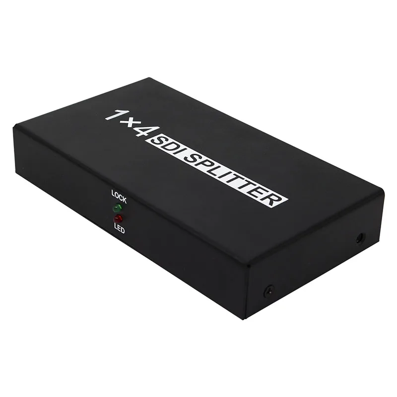 

4 Port 1x4 SDI Splitter 3G HD SD SDI Distribution Amplifier Video 1080P Repeater Splitter with us or uk or eu or au plug