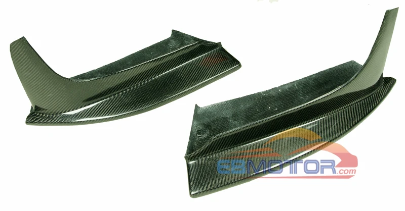 AP Style Real Carbon Fiber Front Splitter Spoiler 1pair for BMW E82 1-Series 1M Bumper 2011-2013