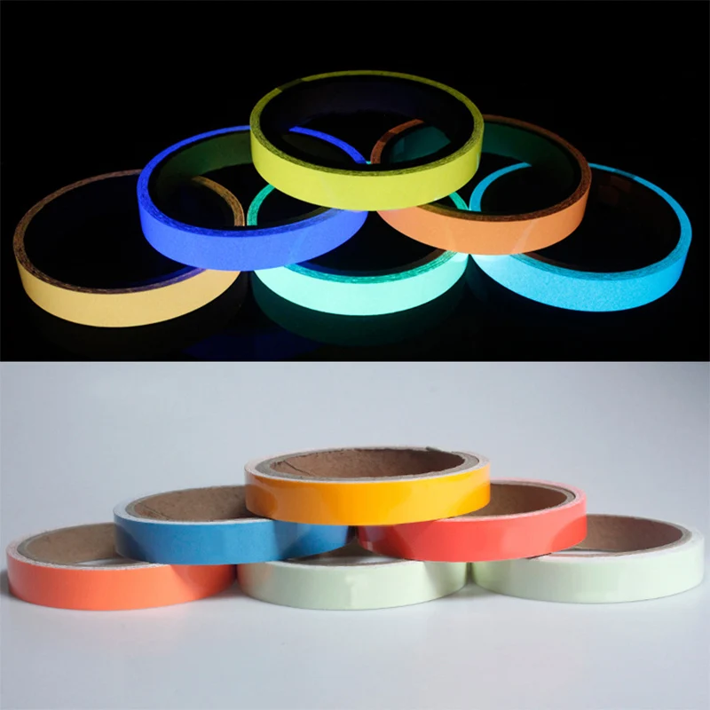 Glow In Dark 1PC Luminous Tape High Quality Night Vision Wall Sticker Self Adhesive Fluorescent Warning Tape Emergency Sticker