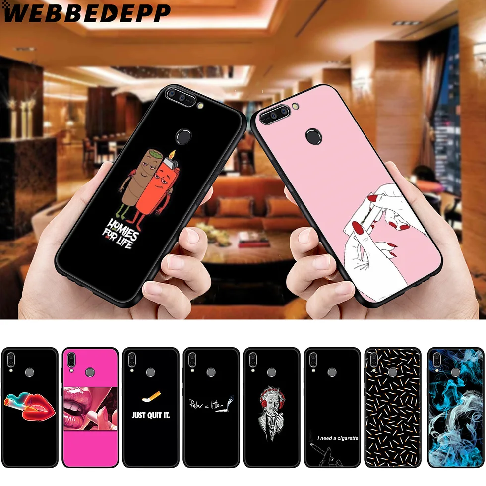 WEBBEDEPP сигарета искусство мягкий чехол для Huawei P8 P9 P10 P20 P30 Lite Pro P Smart Z Plus 2019 Y6 Prime 2018 2017