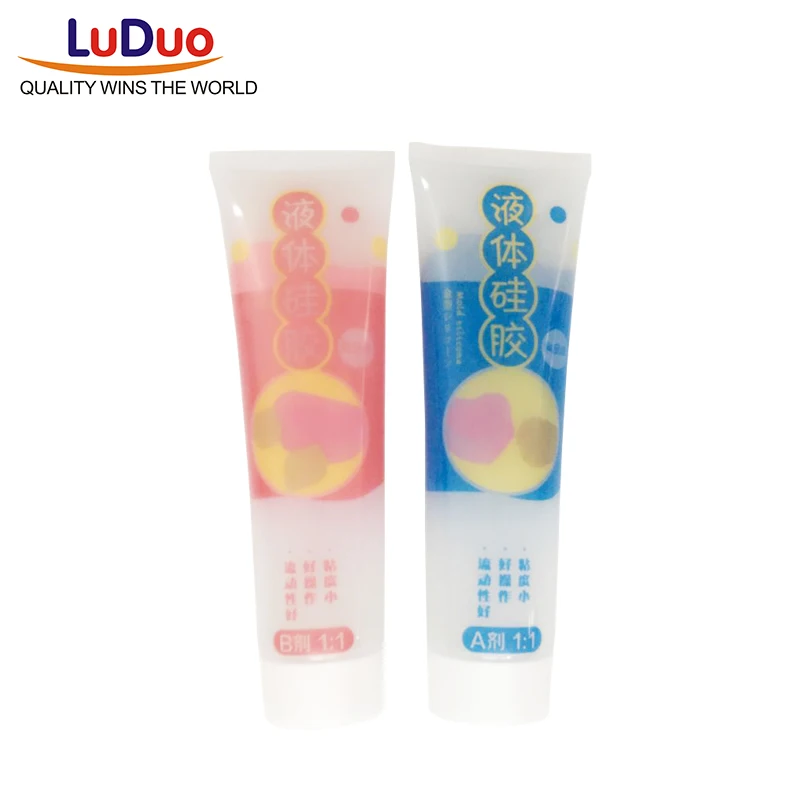 Силикон для заливки в формы мл 200 Liquid 1: 1 AB Клей ручной работы Мягкая Керамика
