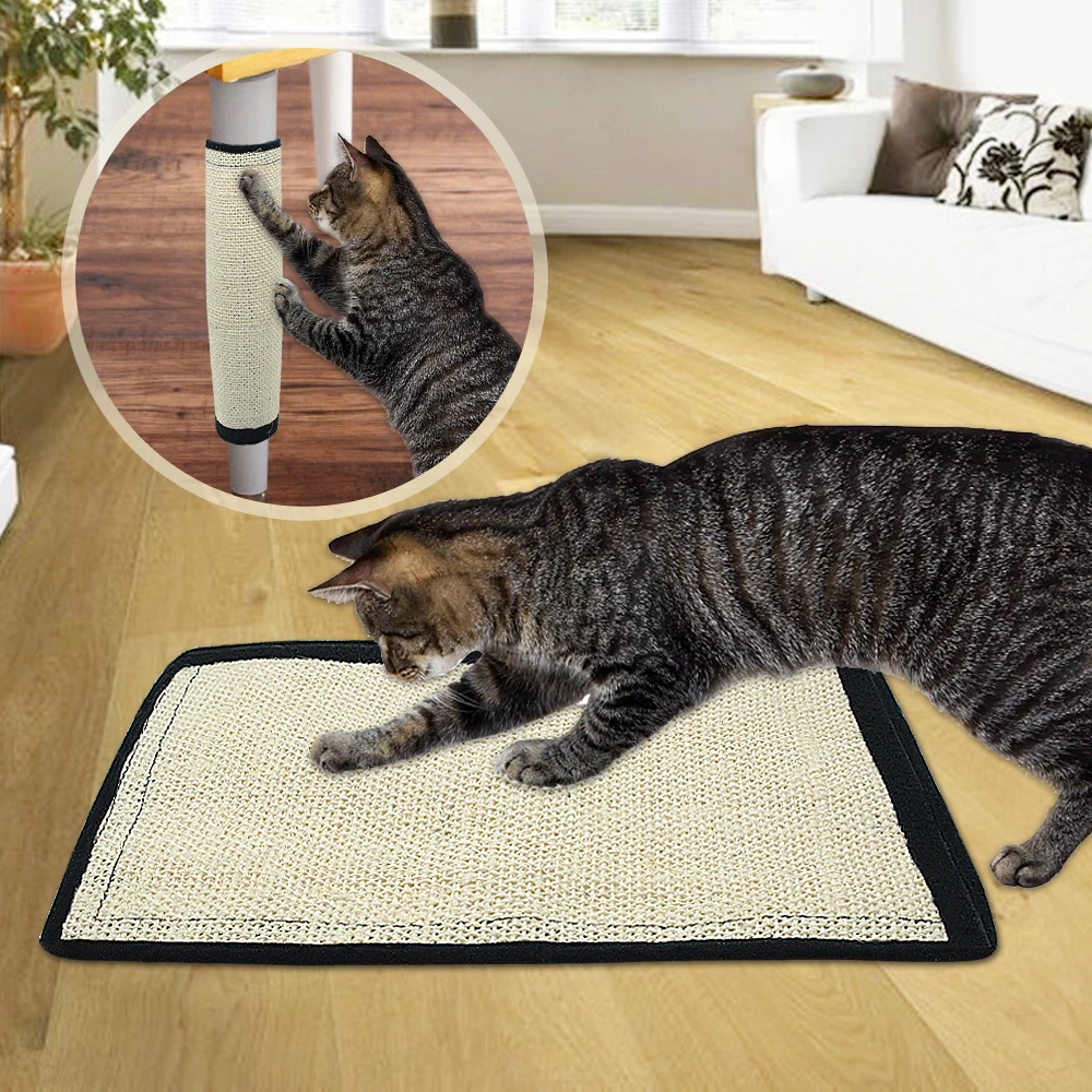 

Natural Cat Scratcher Board Scratching Post Mat Toy Pad For Cats Protecting Furniture Grind Claws Cat Scratch Toy
