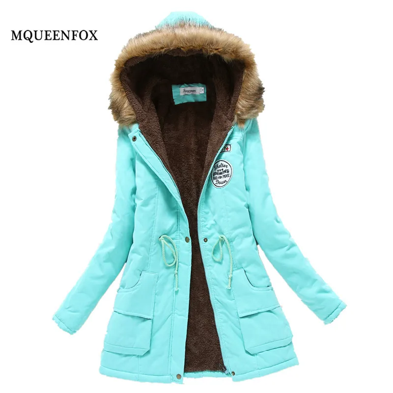 Winter Big Fur Collar jacket 2018 fashion plue size hooded