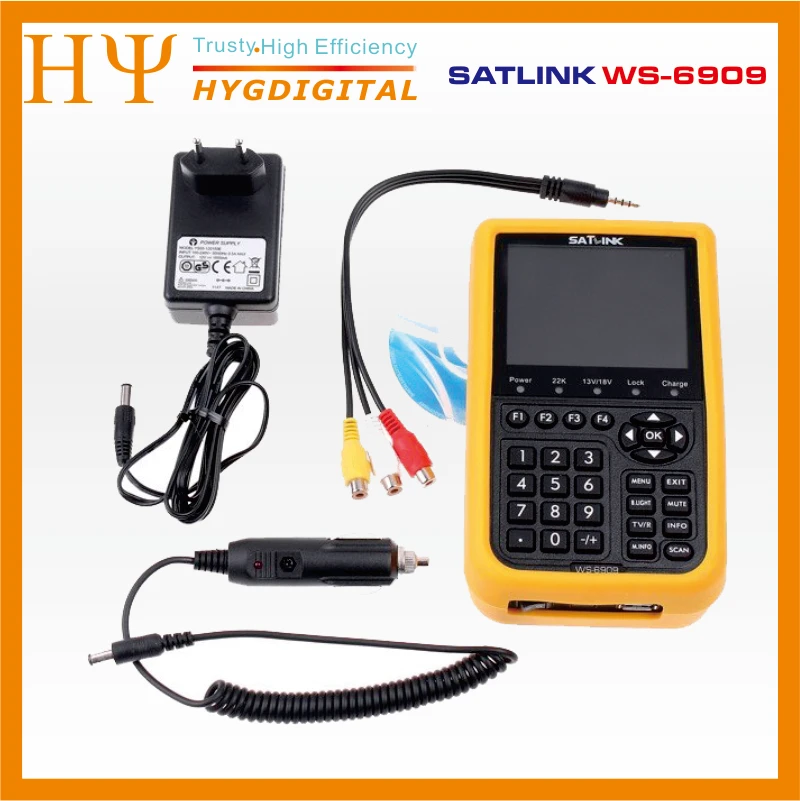 Satlink WS-6909 3," DVB-S& DVB-T комбинированный спутниковый измеритель спутниковый искатель 6909 satlink ws6909