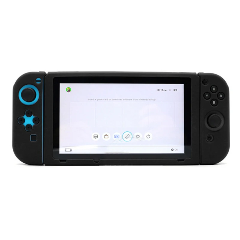 Новый 2017 для nintendo Switch нескользящий Силиконовый хост резиновый чехол для защита кожи покрытие