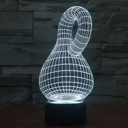 Креативный 3D ночник форма тыквы светодиодный сенсорный светильник красочные градиентные вечерние лампы для дома рядом с декором
