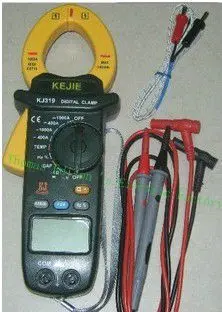 

KJ319 KJ319T Digital Clamp Meter Backlight / Voltmeter/ammeter/frequency / resistance / capacitance / temperature/ measurement