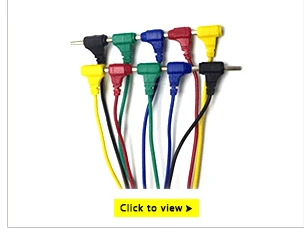 10 шт. 5 видов цветов тестовое соединение линии 2 мм разъем типа "банан" 50 см провода K2ABD51 2 мм тип блокировки