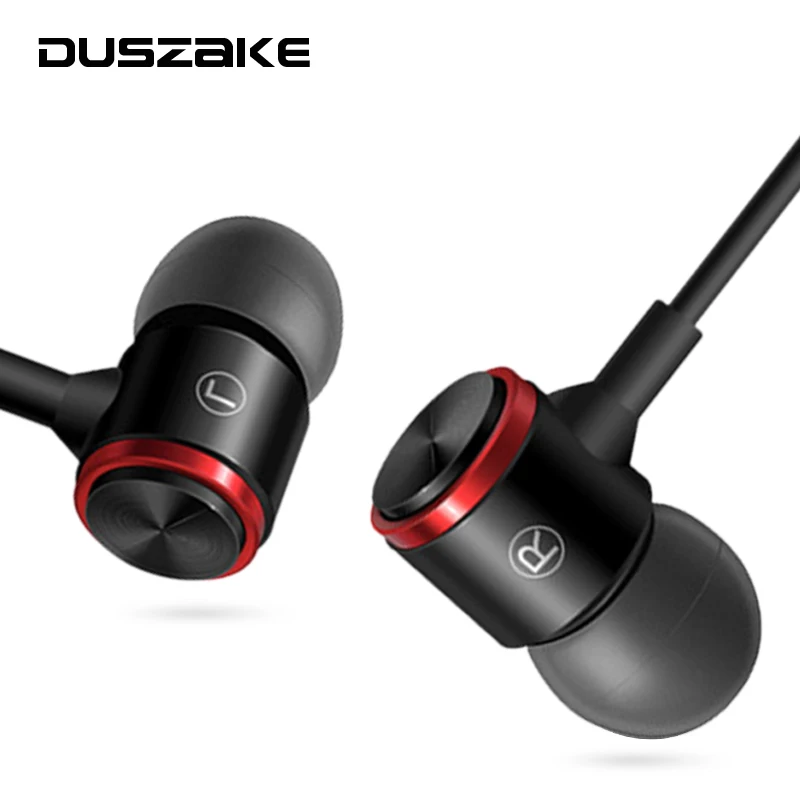 DUSZAKE наушники вкладыши для телефона с микрофоном Xiaomi проводные