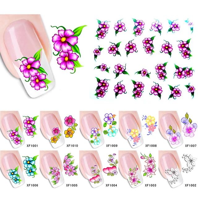 Aliexpress Beauty Designs Water Transfer Nail Art Sticker Beauty Designs Water Transfer Nail Art Sticker Decals New Flower Diy French Tips Mixed