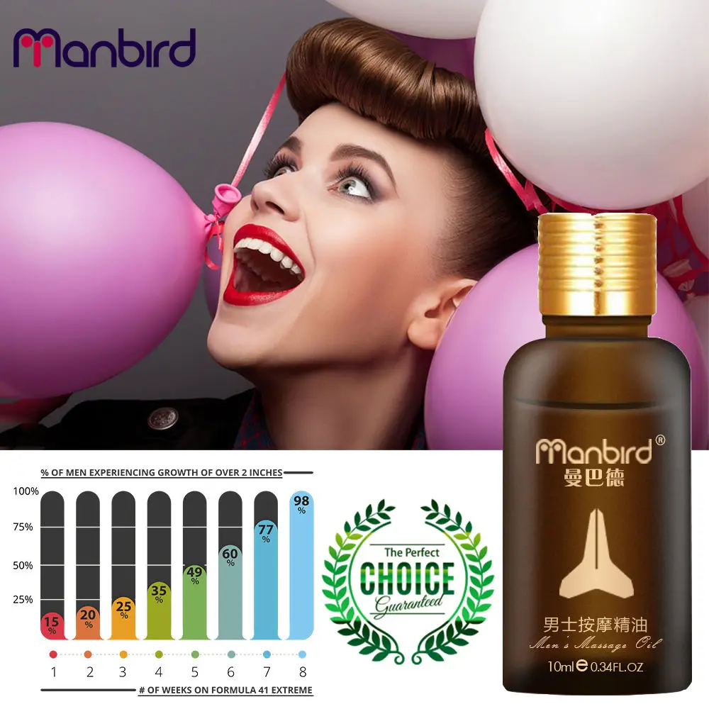 Manbird Men Penis Enlargement Cream Essential Oil Gel Pills Big Dick Increase Erection Enhancement Thicken Growth Sex Time Delay