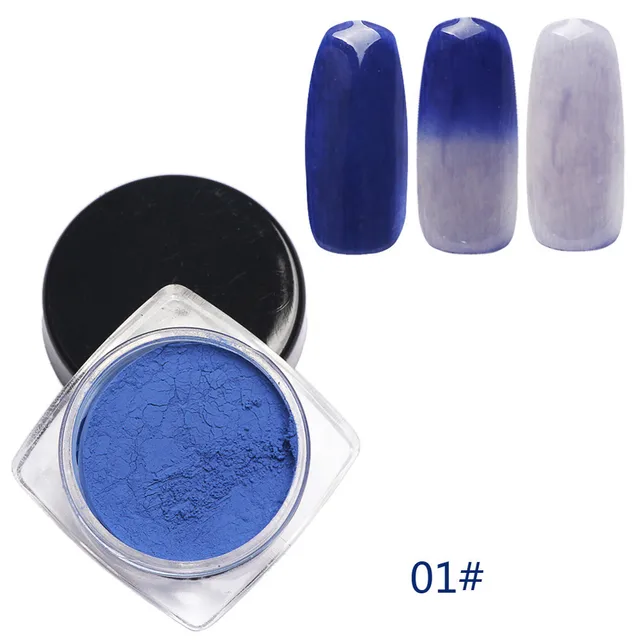 Nail polish Thermochromic Thermal Change Temperature Powder Dust