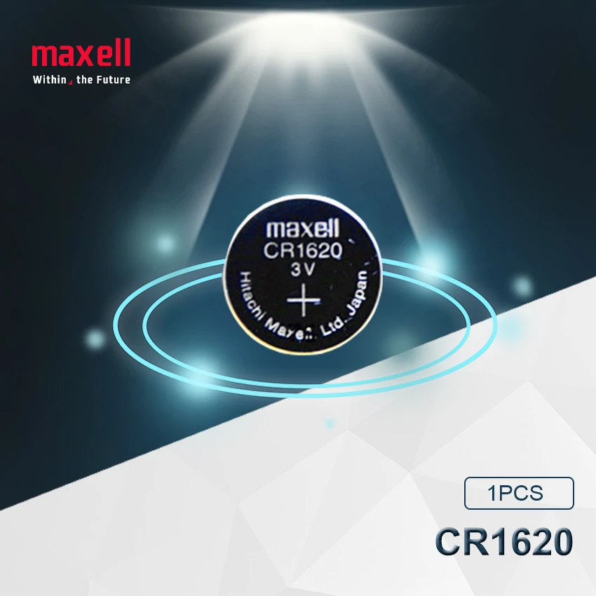 1 шт. Maxell 100% оригинальная CR1620 Кнопочная батарея для часов автомобильный пульт