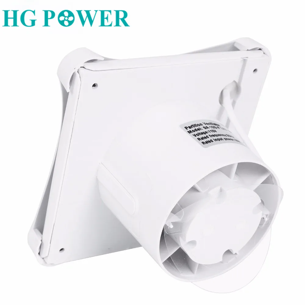 4Inch Waterproof Ventilation Exhaust Fan Strong Power Exhaust Extrator Fan for Home Bathroom Kitchen With 5W Led Light 110V 220V