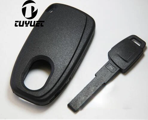 2016 New Emergency Smart Remote Key Shell For Audi A4L with insert key blade
