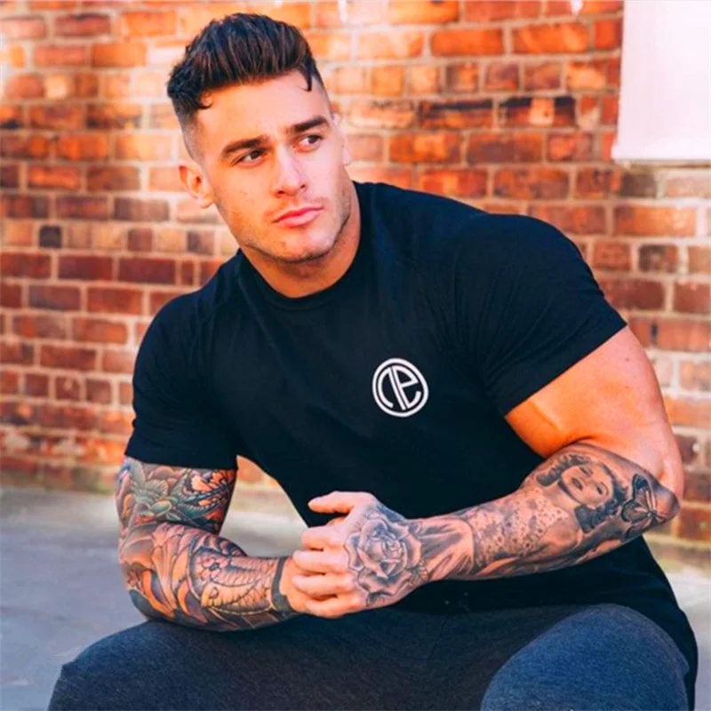 2017-YEMEKE-Brand-Compression-Shirt-Short-Sleeves-T-shirt-Gyms-Fitness-Clothing-Solid-Color-fashion-Casual (4)