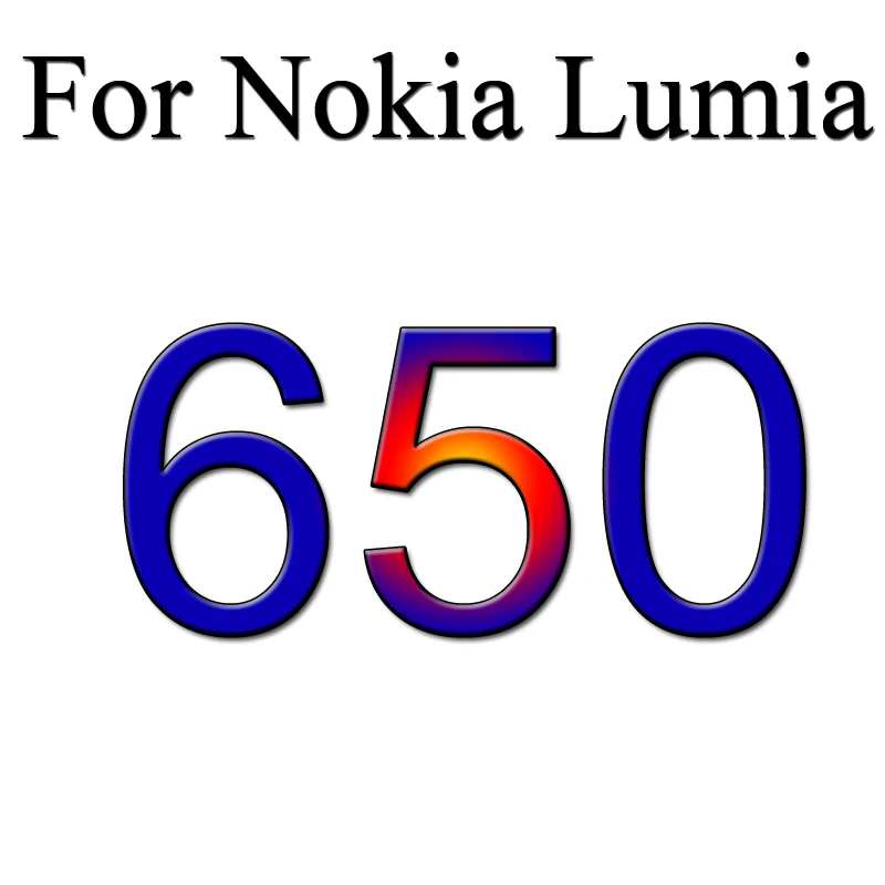 С уровнем твердости 9H закаленное Стекло Экран Защитная пленка для microsoft Nokia Lumia 625 730 735 950 650 640 630 635 535 532 540 430 435 550 чехол - Цвет: For Nokia Lumia 650