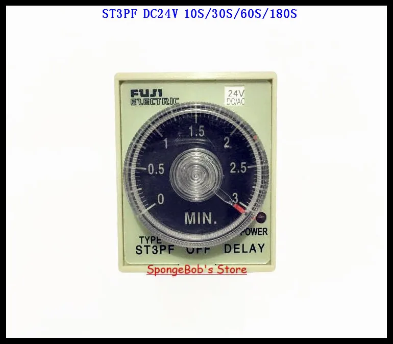 

2pcs/Lot ST3PF DC24V 10S/30S/60S/180S Power Off Delay Timer Time Relay 24VDC 0-10/30/60/180 Seconds 8 Pins