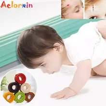 Защита от детей W-shaped широкий мягкий бампер полоса 2 м Длина предохранитель безопасно, для ребенка угловая мебель стол Детская безопасность безопасности