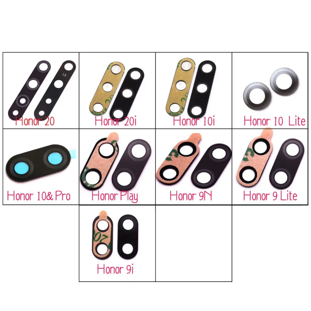 

Original rear back camera lens glass replacement for Huawei Honor 20 20i 10i 10 play 9i 9N Honor 9 lite