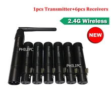 DHL 1 шт. передатчик и 6 шт. приемники Wifi беспроводной, Dmx 512 контролируемый Dmx Tranciever приемник