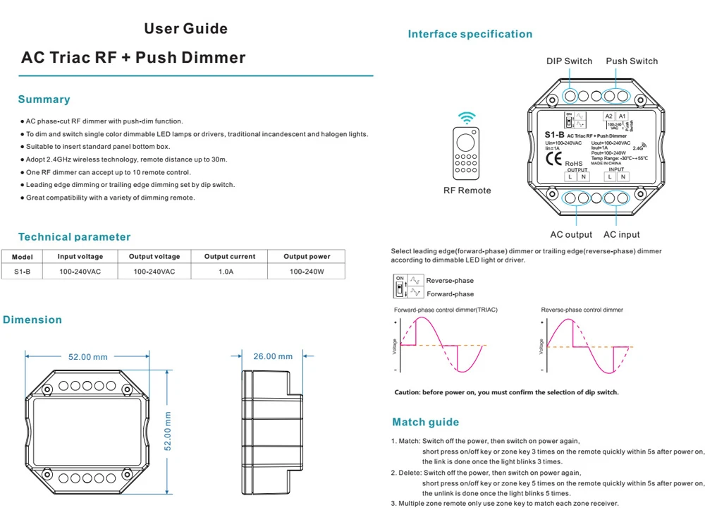 led dimmer triac