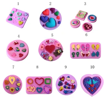 

Sweet Heart Shape Silicone Mold Fondant Sugarcraft Cake Decorating Baking Tools