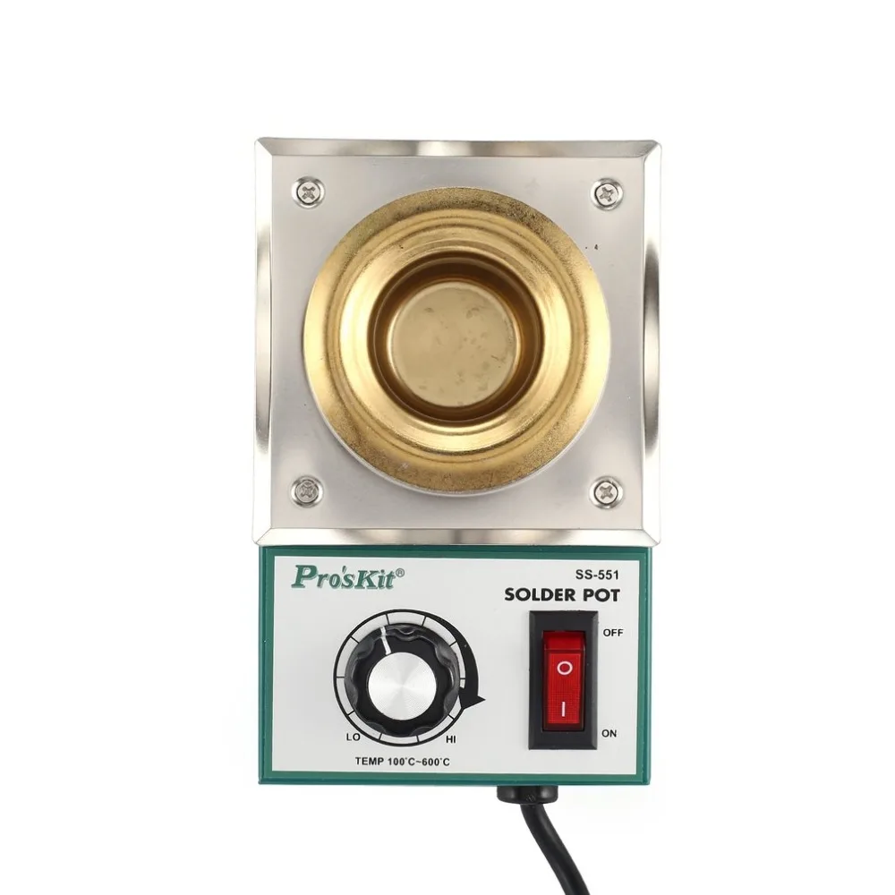 

150W Solder Pot Tin Melting Soldering Desoldering Bath Furnace 100-600 degree Fast Heating Adjustable Temp Welding Tool