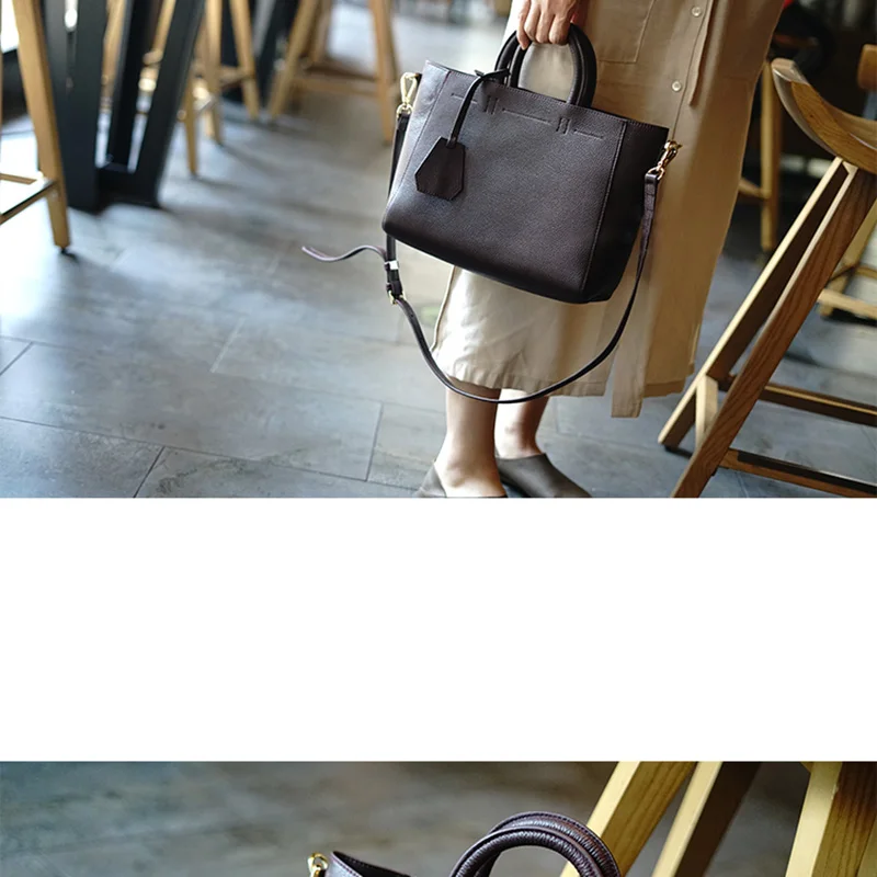 AETOO, простая практичная женская сумка из мягкой воловьей кожи, женская кожаная сумка для путешествий, Женская Ручная сумка через плечо