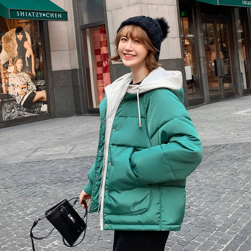 

2019 new ladies fashion coat winter jacket women outerwear short wadded jacket female padded parka women's coats