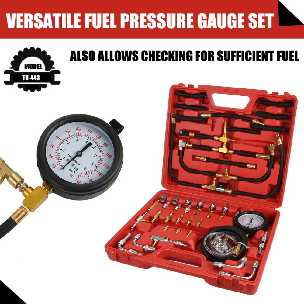 

Newest Car System Pump Tool Universal Auto Diagnostics Tools For Fuel Injection Pump Durable Gauge Pressure Tester