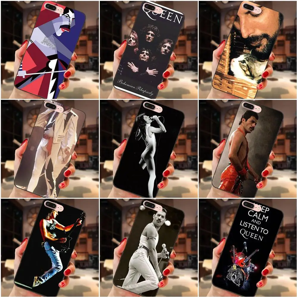 

N Freddie Mercury Queen Customized Pictures Black Phone Case For Huawei Honor Enjoy Mate Note 6s 8 9 10 20 Lite Play Pro P smart