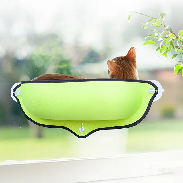 Cat Window Bed Seat Perch Kitty Mounted Pet Hanging Shelf Seat with