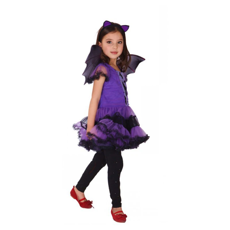 2019 Новое поступление, костюм Бэтмена для девочек на Хэллоуин, нарядное платье для детей, костюм аниме для косплея, детская одежда для