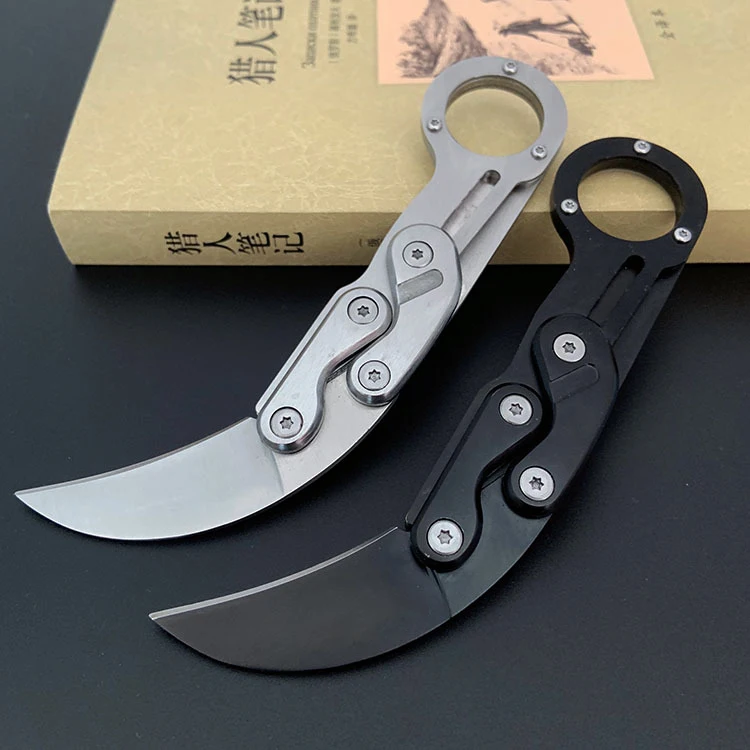 

Mechanical claw paw knife Morphing karambit outdoor EDC survival tool for camping high hardness multi-function complete steel cl
