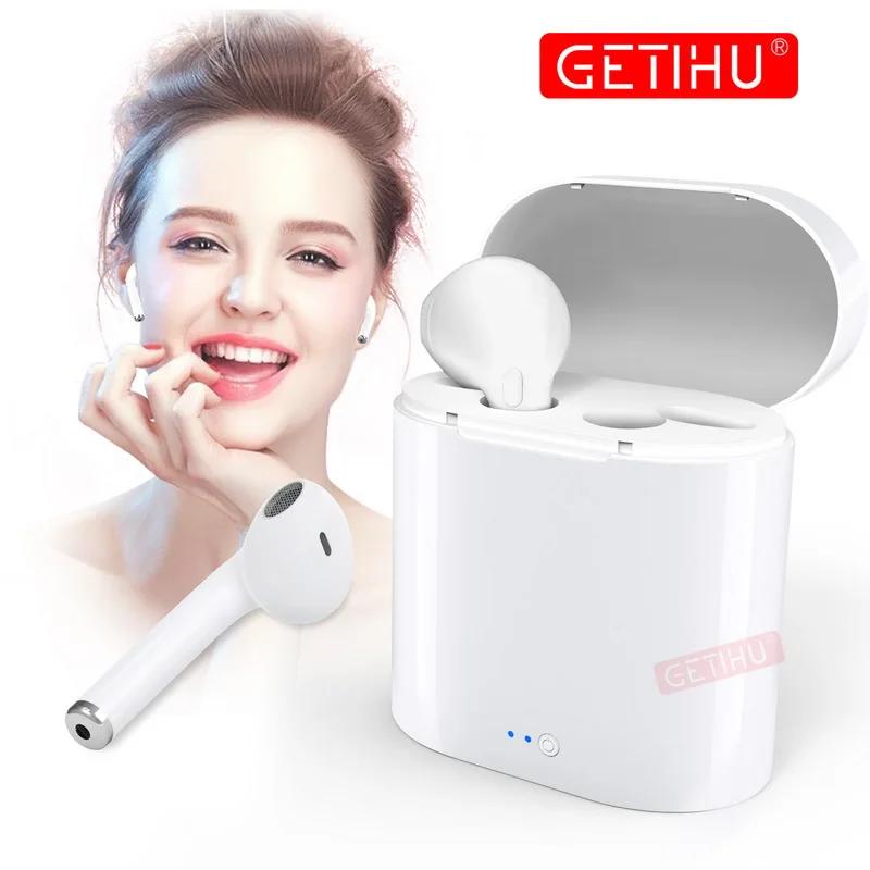 GETIHU Mini Twins Bluetooth Sport Earphones Stereo headphones in Ear Buds wireless Earbuds handsfree Headset For iPhone Samsung