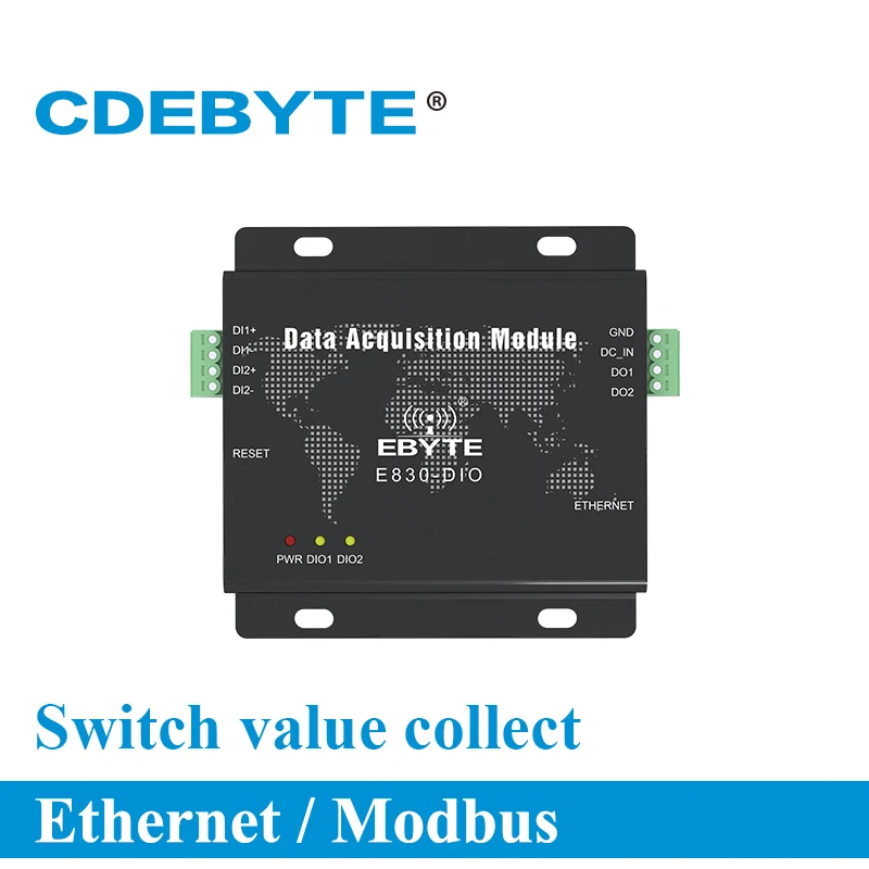 Modbus RTU Ethernet цифрового сигнала Acquisiton E830-DIO (ETH-2A) последовательный Порты и разъёмы коммутатора сервера Количество модуль сбора