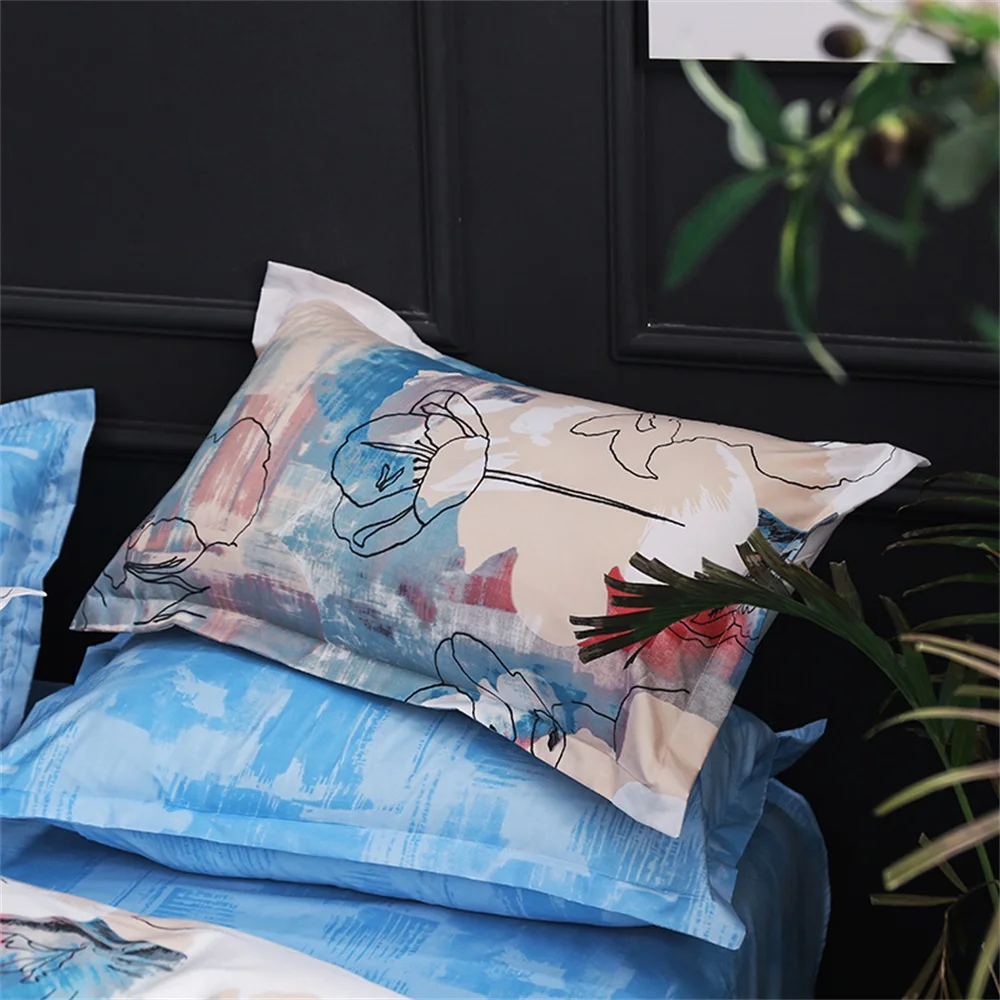 EHOMEBUY 2019 الموضة الحديثة أطقم أغطية أسرة ناعمة ملبورن ثلاثة أو أربعة مجموعات المنزل فندق غرفة نوم الفراش مجموعات جديد وصول
