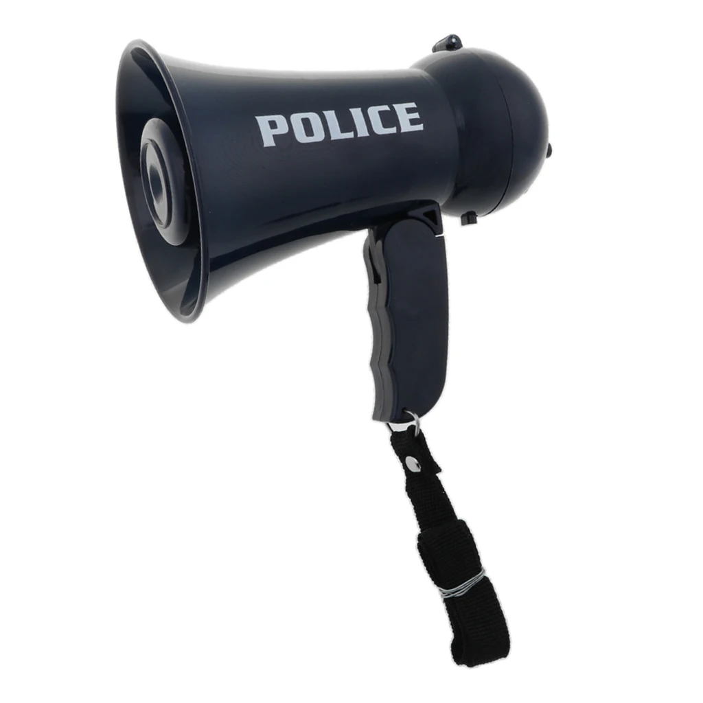 Dress Up Pretend Play Kids Fire Fighter Megaphone (Bullhorn) with Siren Sound-Handheld Children Boys Speaker Toy Loud,mini