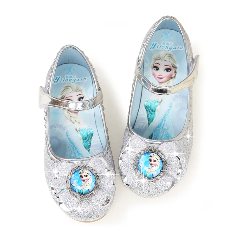 

Enfants 2016 Children Princess leather shoes Kids Girls Wedding Shoes High Heels Dress Shoes Party Shoes For Girls