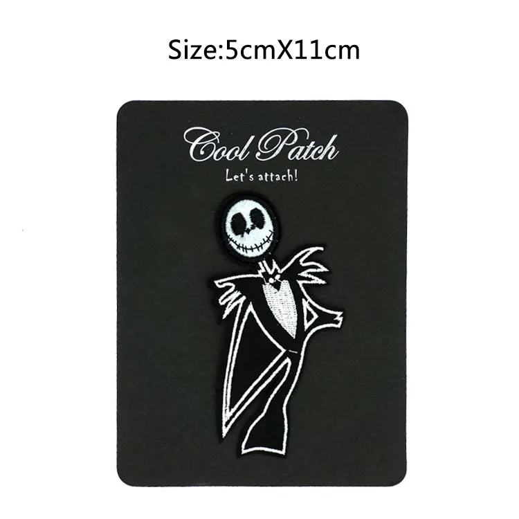 

Nightmare Before Christmas Jack X'mas Movie TV Embroidered Iron On Patch Applique Badge Wholesale Dropship