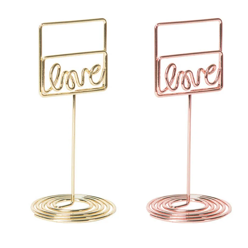 

Creative Love Shaped Message Clip Notepad Folder Photo Clips Desktop Business Card Holder Office Memo Storage Holder Organizer