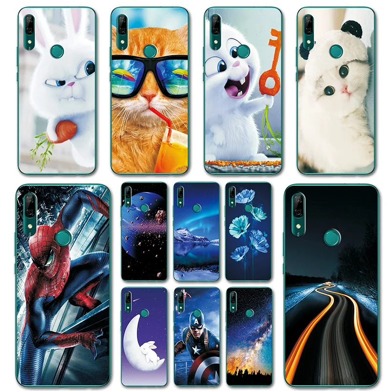 

For Huawei P Smart Z Case Cover Cute Rabbit PSmart Z STK-LX1 Brilliant Cool Cats Phone Case Shell For Huawei P Smart Z 6.59 inch