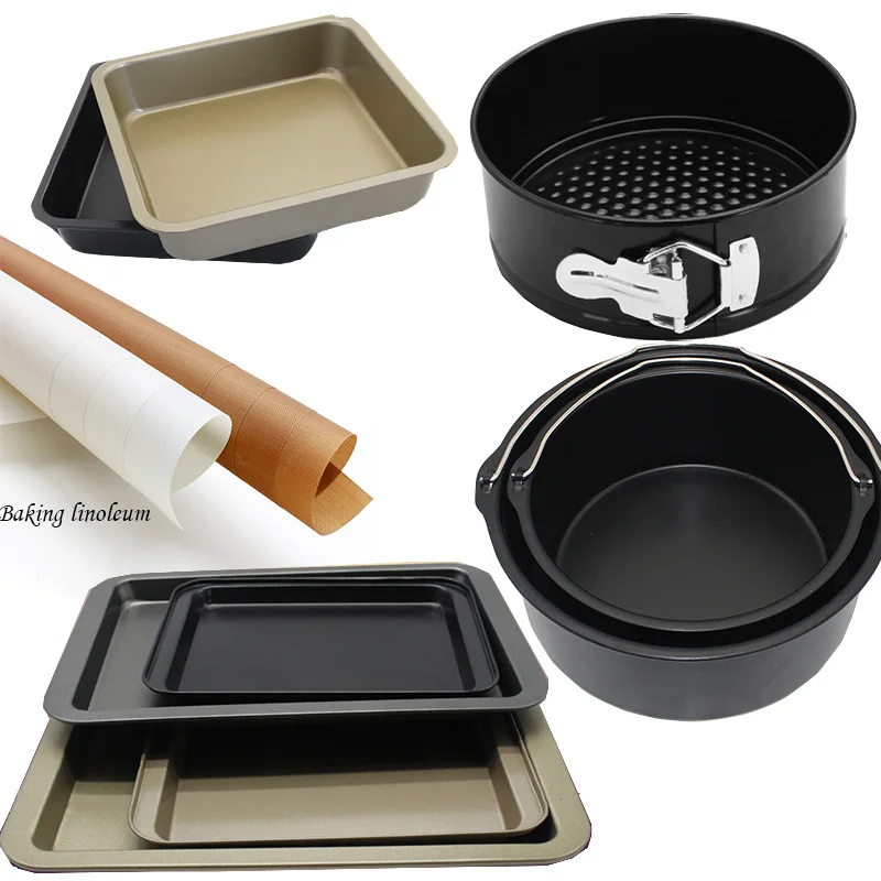 

Microwave Pans Round Cheese Cake Molds baking Tray Oven Steel Trays Bread Forms Pan Cookie Cake Pan Mold Pad Oven BBQ pan
