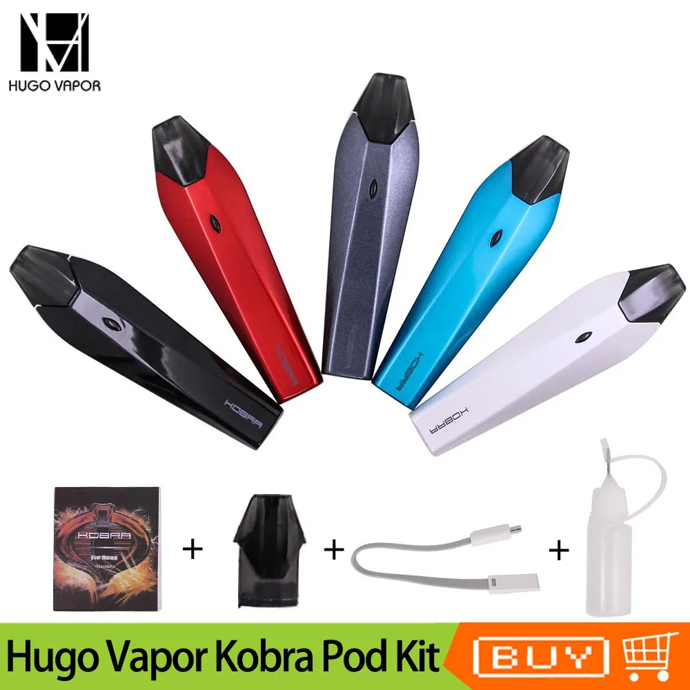 Оригинальный комплект Hugo Vapor Kobra Pod картридж емкостью 1 8 мл встроенный аккумулятор