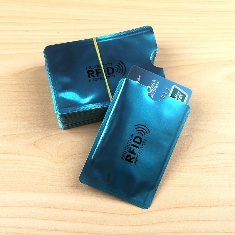 anti rfid card holder card id holders Protector NFC Contactless Signal Blocker