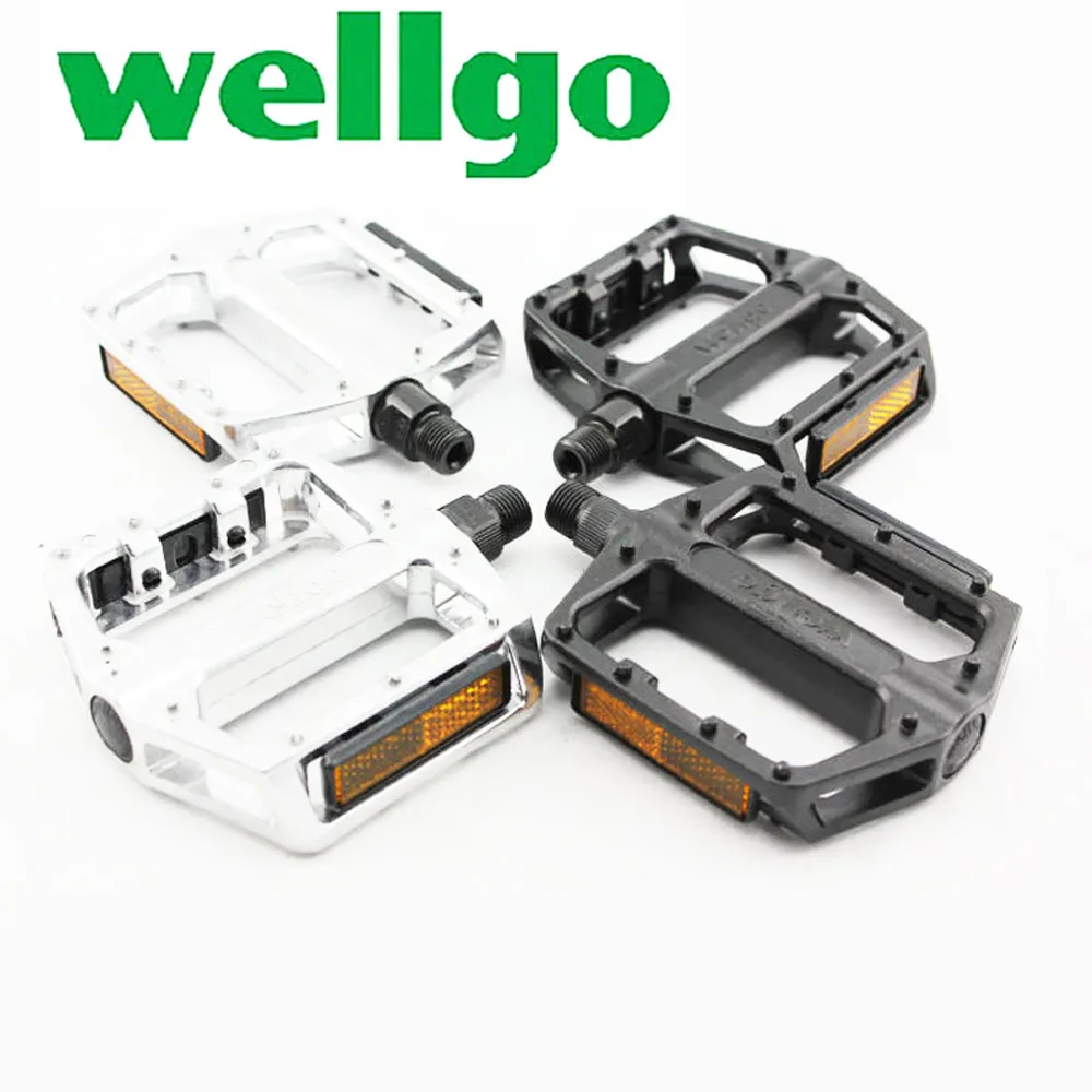 Wellgo B087 pedal Mountain MTB Bike Bearing Pedal Ultralight Aluminum alloy reflector Pedal Pedal Bicycle Cycling Accessories