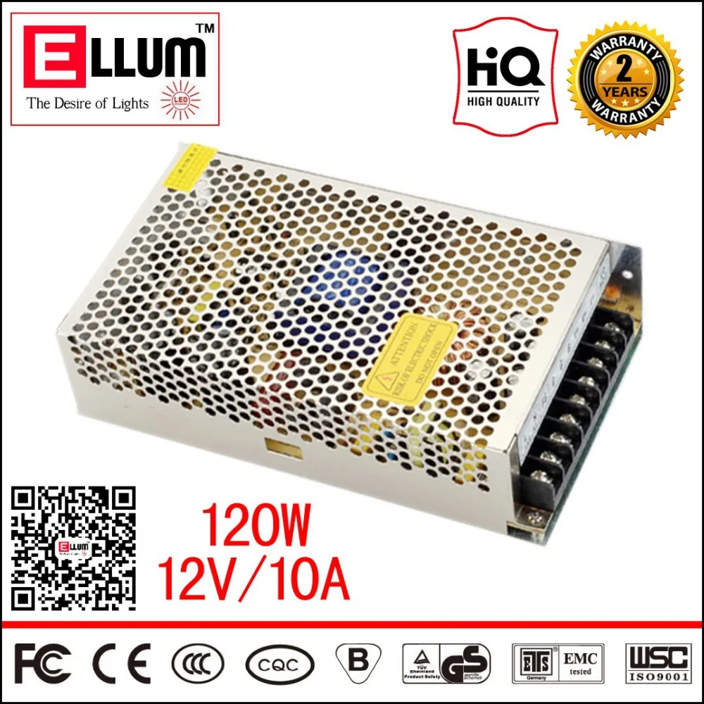 

S-120-12 12V LED Driver Transformer Unit CE ROHS Approval CCTV Box Fonte Adapter AC DC Switching Power Supply 12V 10A 120W